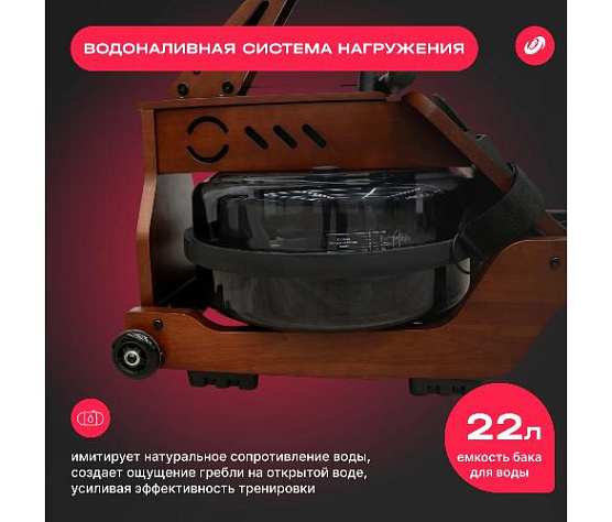 Гребной тренажер Svensson Body Labs WAVERUN домашний фото12