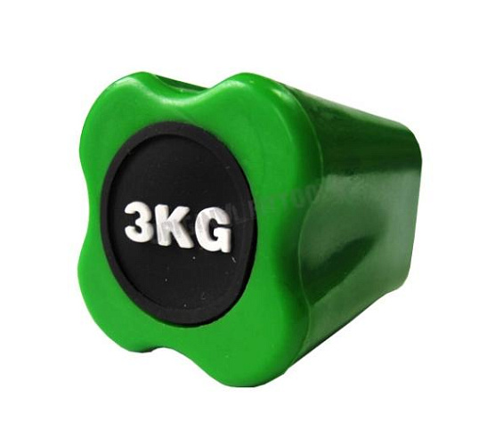 Бодибар Original FitTools FT 3 кг светло-зеленый наконечник фото2