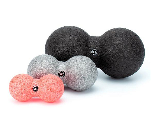 Шар массажный сдвоенный Original FitTools 12 х 6 см розовый