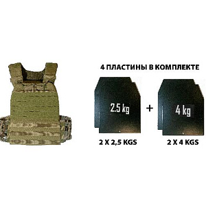 Купить Original FitTools Жилет утяжелительный SWAT 14 кг в Москве