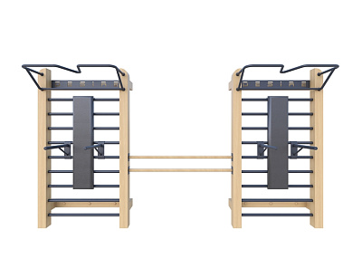 Шведская стенка с эспандерами, брусьями, скамьей и балетным станком Desire Eco Double Stretch