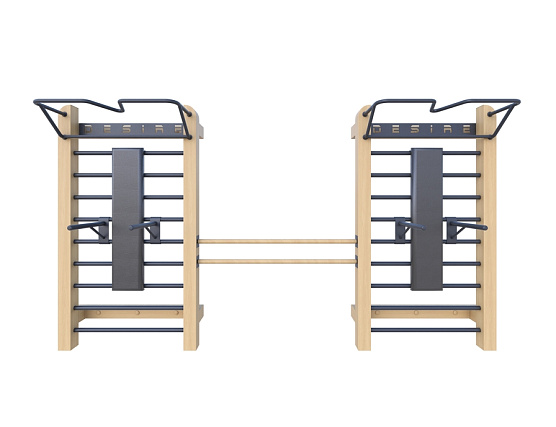 Шведская стенка с эспандерами, брусьями, скамьей и балетным станком Desire Eco Double Stretch