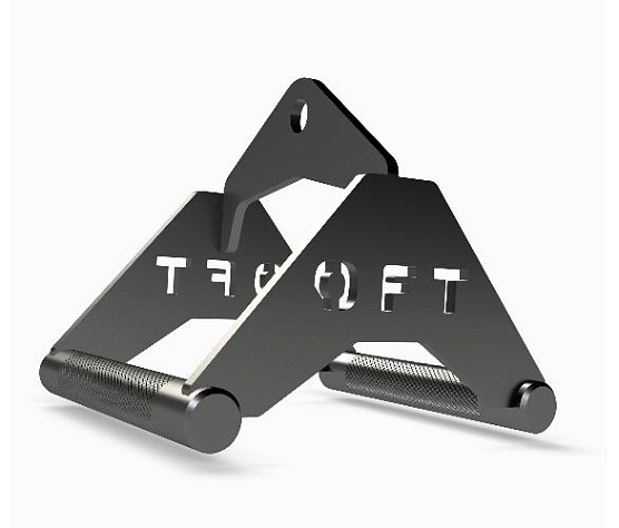 Original FitTools Рукоятка для тяги к животу металлическая узкий параллельный хват