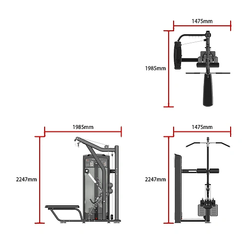 Тяга сверху / Гребная тяга Smith Fitness Excellence RE8026