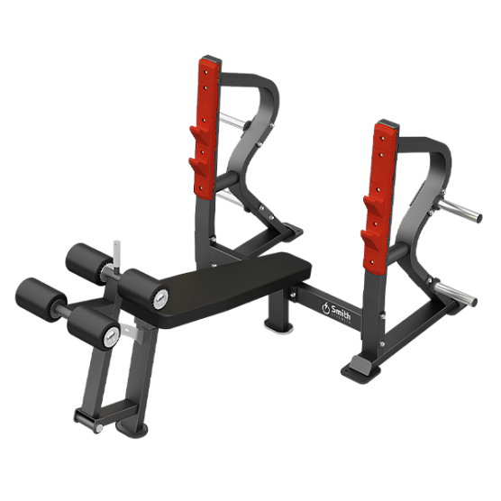 Олимпийская скамья с отрицательным наклоном для жима Smith Fitness Excellence DH028
