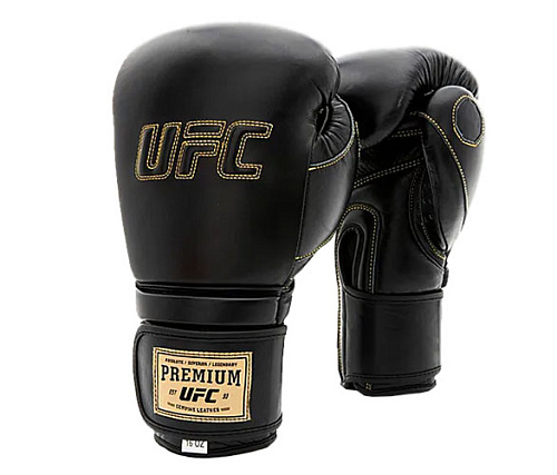 Премиальные тренировочные перчатки на липучке UFC чёрные 12 Oz Купить Премиальные тренировочные перчатки на липучке UFC чёрные 12 Oz в Москве