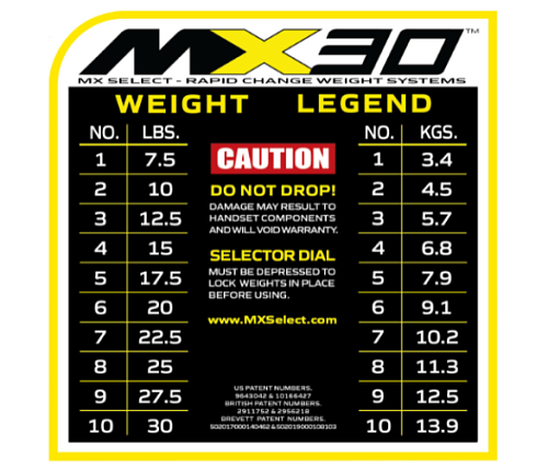 Гантели наборные MX Select MX-30 2 шт со стойкой