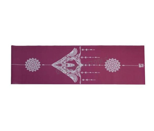 Коврик для йоги Original FitTools 2,5 мм пурпурный в сумке с ремешком