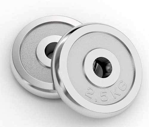 Диск хромированный Unix Fit 2.5 кг / 25 мм