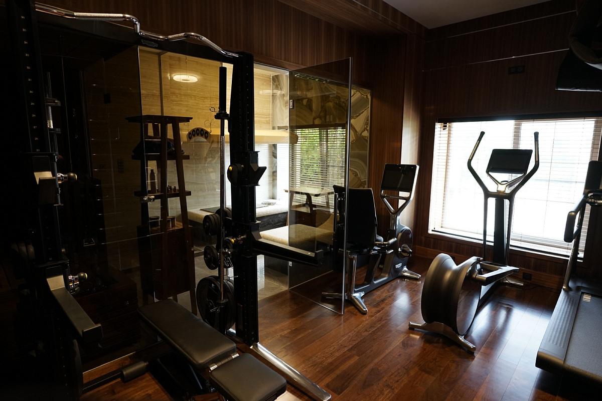 Спортивный зал в коттеджном посёлке «Монтевиль»