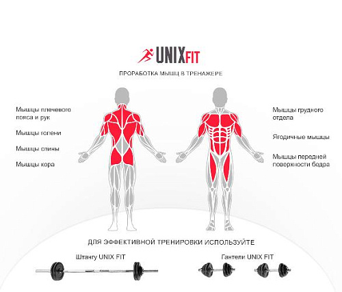 Турник-пресс-брусья со скамьей Unix Fit POWER TOWER 150P