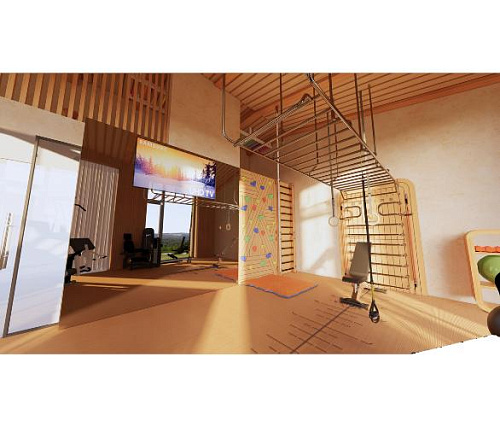 Шведская стенка Desire Regatta Sky Многофункциональный комплекс с элементами отделки частных яхт и рукоходом