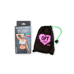 Купить Original FitTools Набор из 5 мини-эспандеров одного сопротивления (10 LBS) в Москве