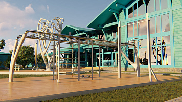 Уличная спортивная площадка (фитнес зона) LA DACHA