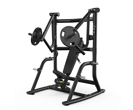 Жим от груди наклонный вниз широким хватом Matrix Fitness MAGNUM MG-PL15