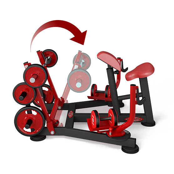 Нагружаемый дисками тренажер Panatta FreeWeight Special 1FW512 фото3