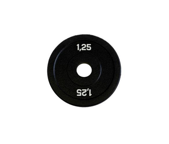 Original FitTools Диск бамперный 1,25 кг (черный)