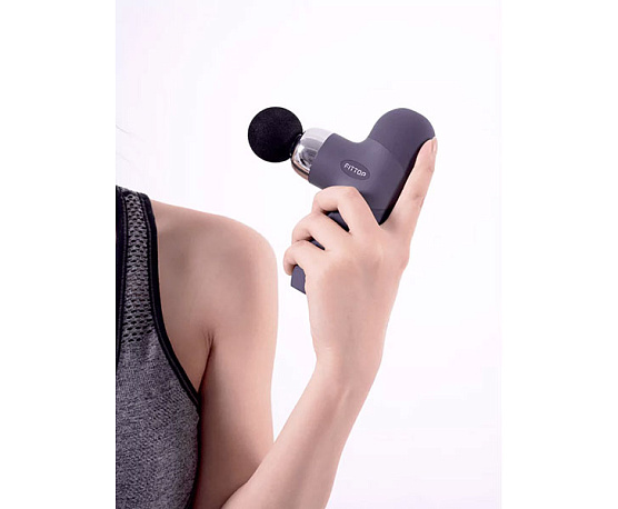 Перкуссионный массажер Fittop SuperHit Mini II синий фото7