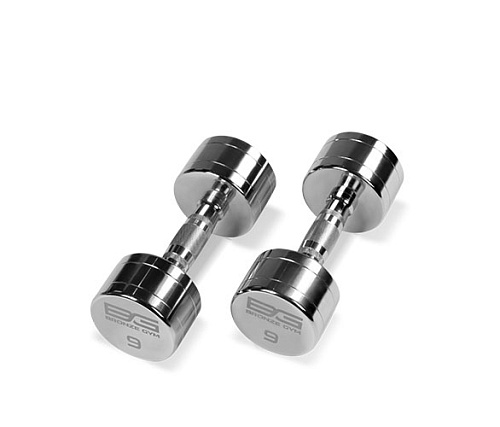 Купить Гантель хромированная Bronze Gym BG-PA-DB-C09 9 кг в Москве