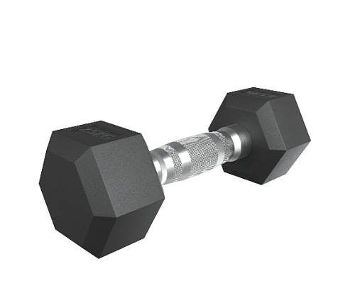 Гантель гексагональная обрезиненная Unix Fit 2,5 кг / шт.