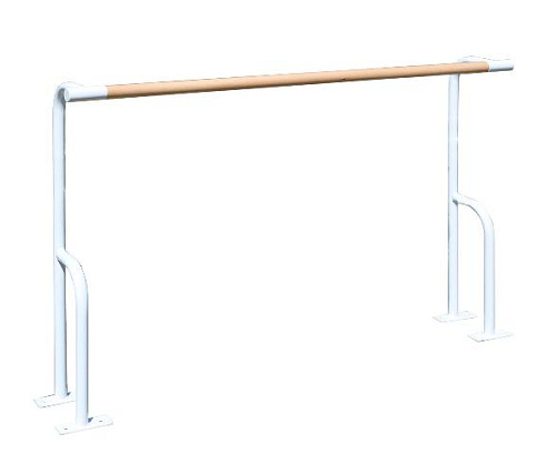 Купить Станок хореографический пристенный двухрядный Original FitTools 1,5 м (перекладина D-40 мм береза) в Москве