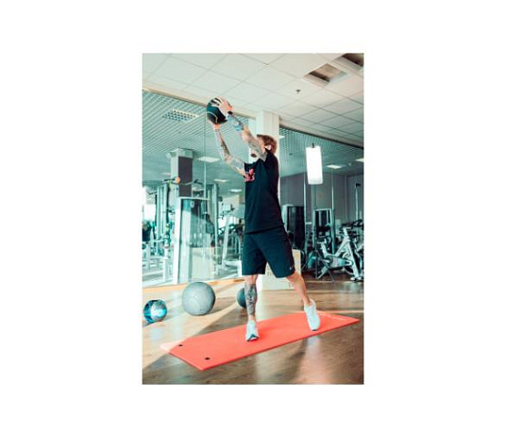 Мяч тренировочный Original FitTools 10 кг черный фото5