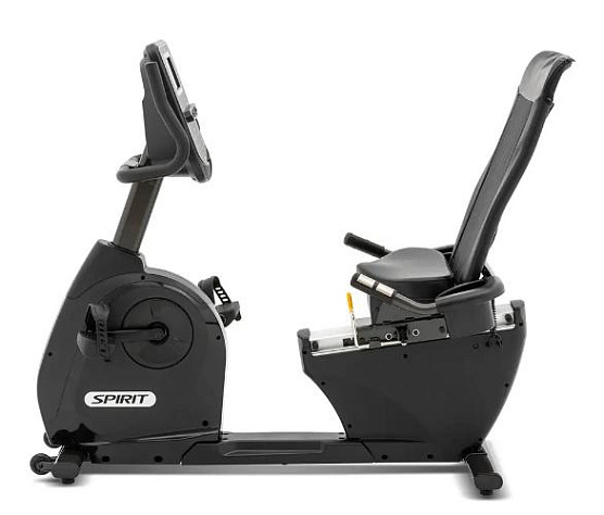 Велотренажер горизонтальный Spirit Fitness XBR25 черный фото5