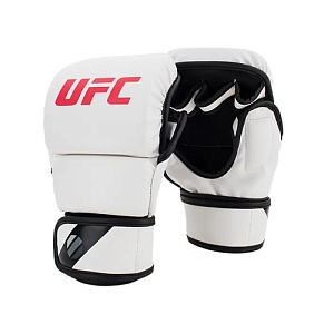 Купить UFC Перчатки MMA для спарринга 8 унций белые S/M в Москве