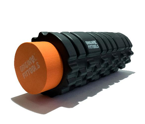 Цилиндр массажный Original FitTools 33 x 14 см черный двойной