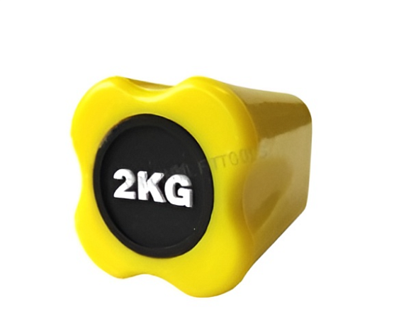 Бодибар Original FitTools FT 2 кг желтый наконечник фото2