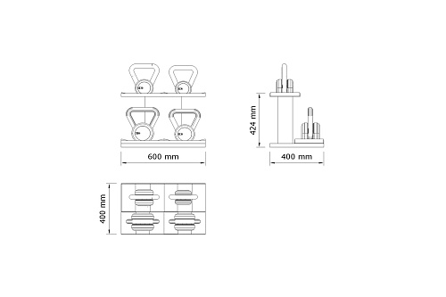 Набор гирь Pent LOVA LIGHT