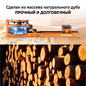 Купить Гребной тренажер DFC Runow Golden Wood в Москве
