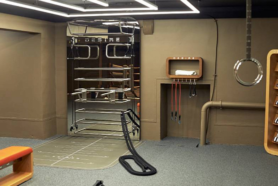 Многофункциональный комплекс с зеркальной стенкой и элементами из нержавеющей стали Desire Prime Vision фото1