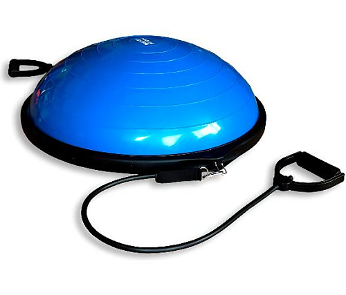 Купить Полусфера гимнастическая надувная Original FitTools R2 с эспандерами и насосом в Москве