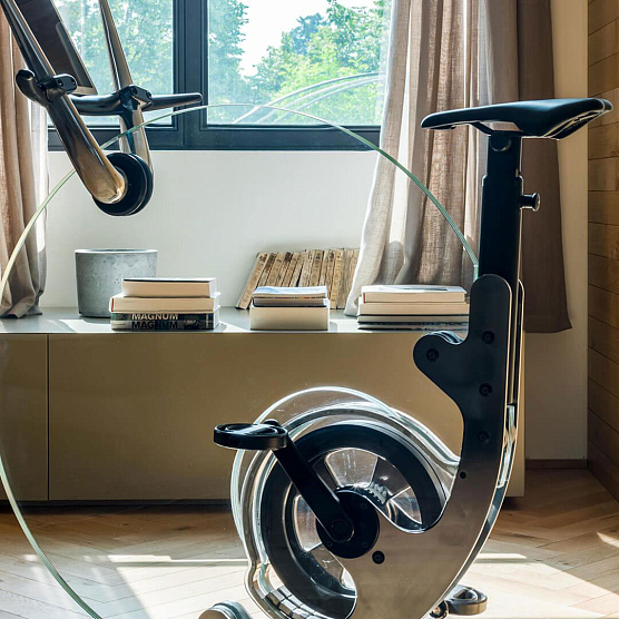 Велотренажер вертикальный Ciclotte Teckell черный фото4