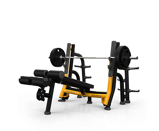 Силовой тренажер Matrix Fitness MAGNUM A680 Скамья с обратным наклоном для жима с доводчиком