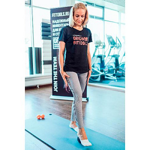 Купить Original FitTools Мяч массажный 9 см серый в Москве