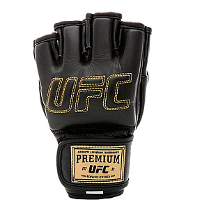 Купить UFC Премиальные MMA тренировочные перчатки 6 унций чёрные L/XL в Москве