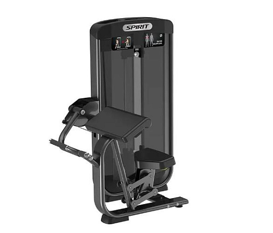 Грузоблочный тренажер Spirit Fitness SP-3506 Бицепс машина в положении сидя со стеком 90 кг