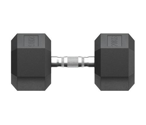 Гантель гексагональная обрезиненная Unix Fit 20 кг / шт.