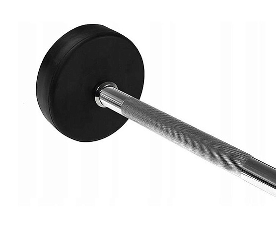 Комплект прямых фиксированных обрезиненных штанг Hasttings 5 шт от 10 до 30 кг фото2