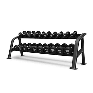 Набор обрезиненных гантелей Bronze Gym BGDBR025-250 2,5–25 кг, 10 пар