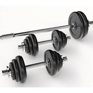 Купить Unix Fit Набор гантелей и штанга в кейсе 50 кг в Москве