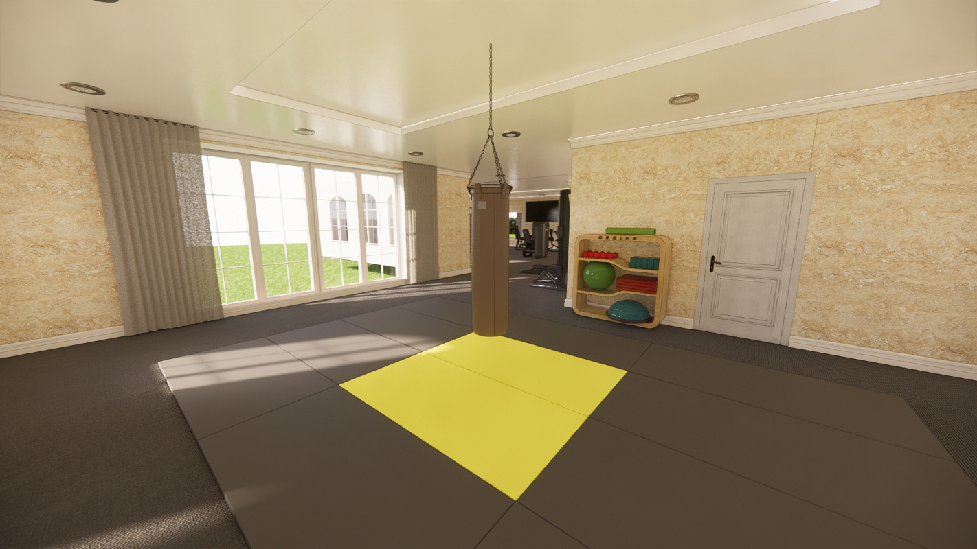 Оснащение тренажёрами спортивного зала на Новой Риге