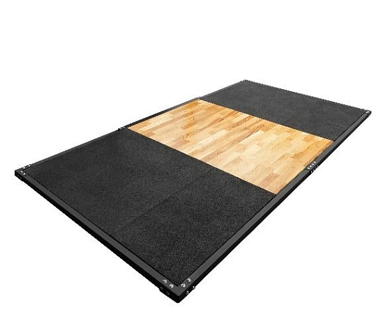 Помост с деревянной вставкой Bronze Gym Partner AL-500 3м × 2м