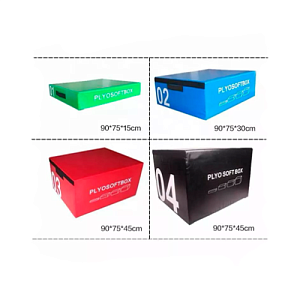 Купить Original FitTools Комплект плиометрических боксов 90х75 высотой 15-30-45-60 см в Москве