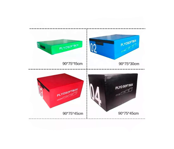 Комплект плиометрических боксов Original FitTools 90х75 см, высота 15-30-45-60 см фото3