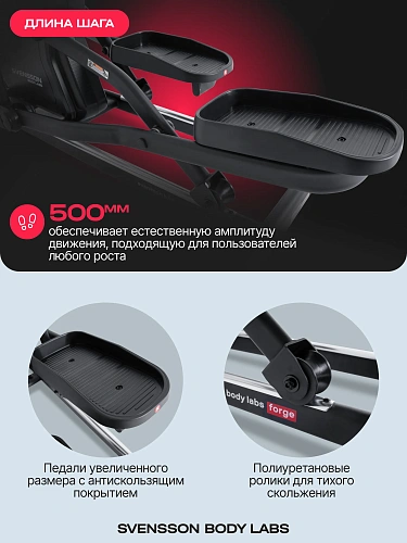Эллиптический тренажер домашний SVENSSON BODY LABS FORGE