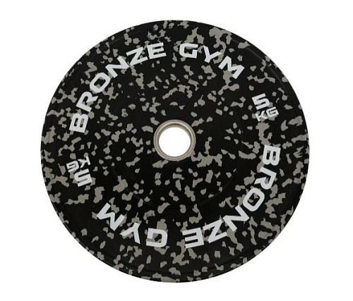 Купить Диск бамперный Bronze Gym камуфляж серый 5 кг в Москве