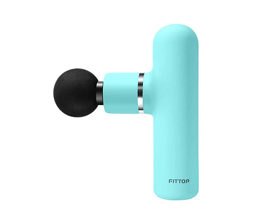 Перкуссионный массажер Fittop Super Mini V бирюзовый